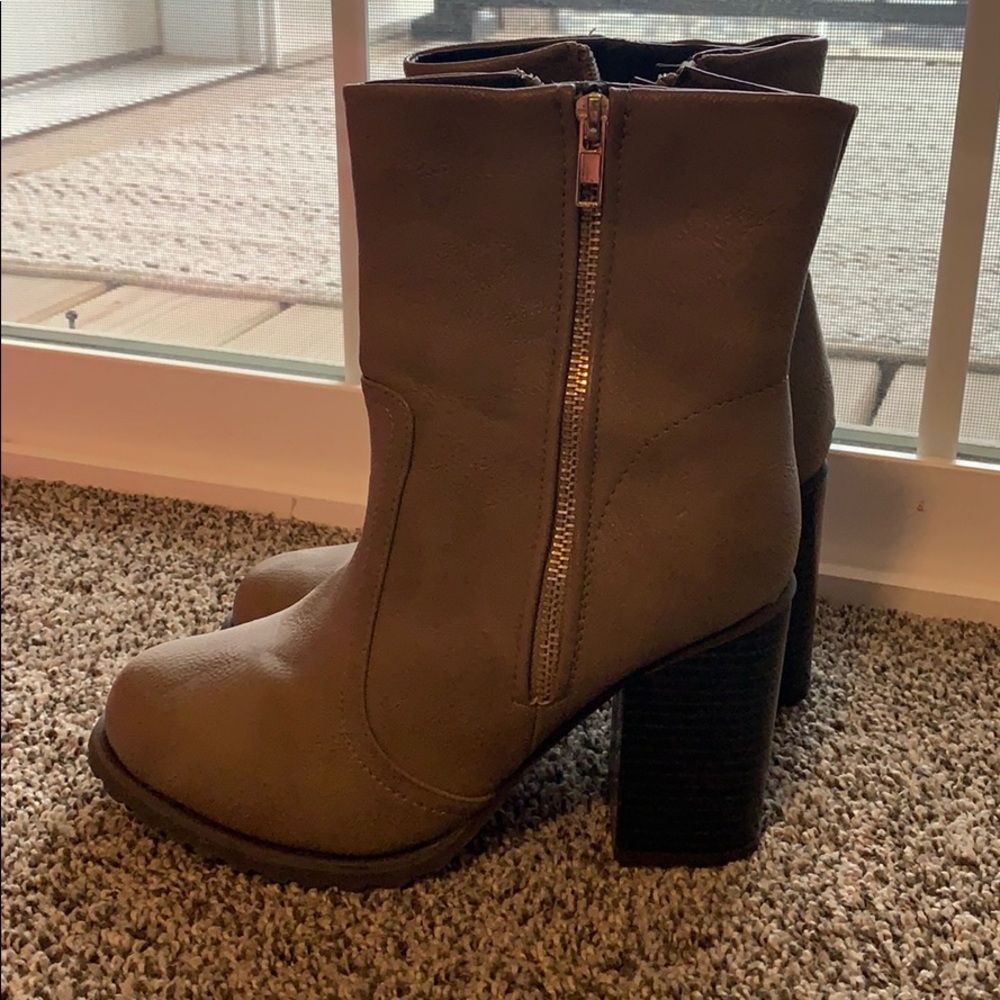 Nude booties